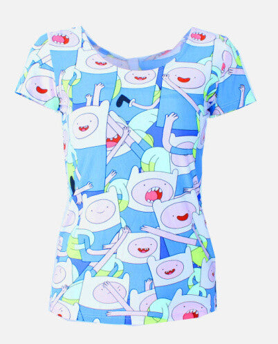 X-179 Adventure Time Print Women T-shirt Harajuku Punk Summer T-shirts Casual Clothes Set