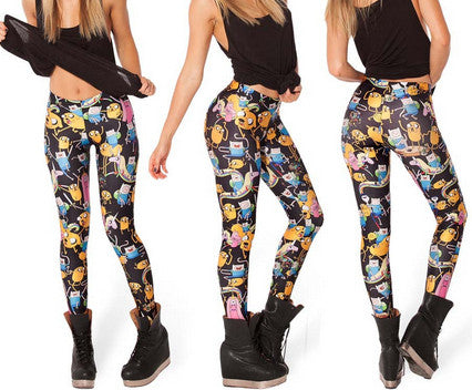 Adventure Time Bro Ball Leggings 2014 fashion new women Digital print Pants