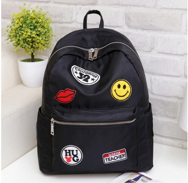 High Quality Nylon Waterproof Women Backpack Fashion The Coat Of Arms School Backpacks For Girls Travel Travel Backpacks LB252