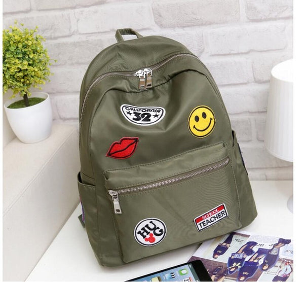 High Quality Nylon Waterproof Women Backpack Fashion The Coat Of Arms School Backpacks For Girls Travel Travel Backpacks LB252